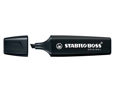Evidenziatore Stabilo Boss Original nero - tratto 2-5 mm  - 1 PEZZO