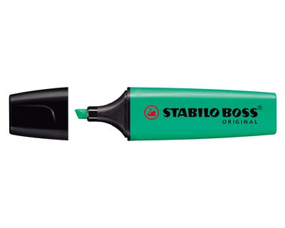 Evidenziatore Stabilo Boss Original turchese - tratto 2-5 mm  - 1 PEZZO