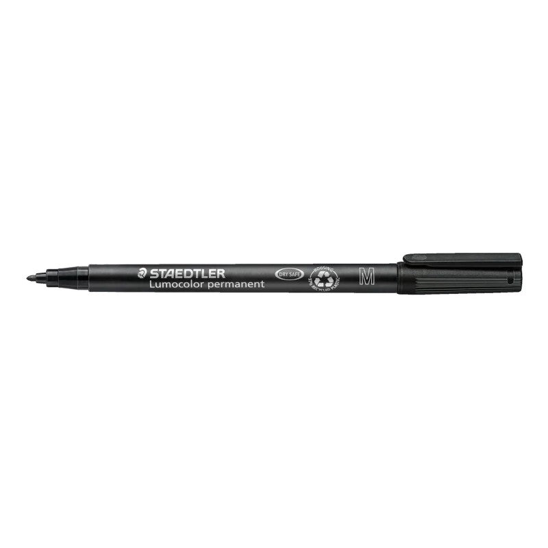 Marcatore permanente Staedtler Lumocolor nero punta M 1 mm 1 pezzo