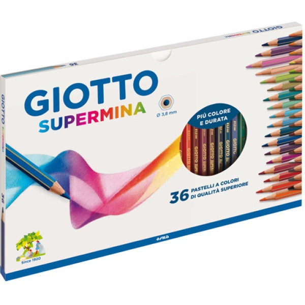 Matite colorate Giotto Supermina da 36 pezzi