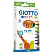 Pennarelli lavabili Giotto Turbo Color 18 pezzi